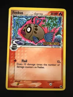 Pokemon TCG Feebas Delta Reverse Holo Stamped Card 49/101 Dragon Frontiers - Image 1