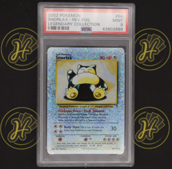 Snorlax 64/110 Legendary Collection Reverse Holo Rare Pokemon Card MINT PSA 9 - Image 1
