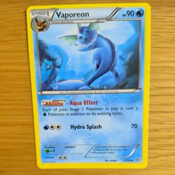 VAPOREON 22/98 POKEMON CARD (XY ANCIENT ORIGINS SET) - Image 1