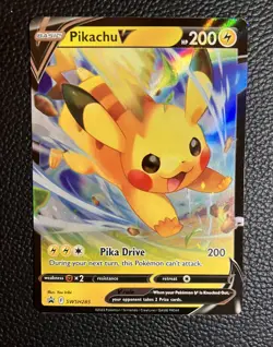 Pikachu V SWSH285 SWSH: Sword & Shield Promo Cards NM Pokemon Card TCG - Image 1