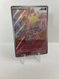 Pokemon TCG Milcery 152/142 Stellar Crown Illustration Rare Card Sv07 - Image 1