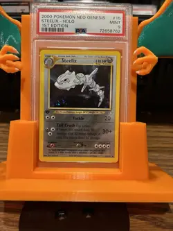 Pokemon TCG Steelix Neo Genesis 1st Edition Holo Rare Card PSA 9 - Super Clean - Image 1