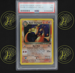 Dark Charizard 4/82 Team Rocket 2000 Holo Rare Pokemon Trading TCG Card NM PSA 7 - Image 1