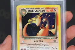Dark Charizard 4/82 Team Rocket 2000 Holo Rare Pokemon Trading TCG Card NM PSA 7 - Image 3