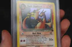 Dark Charizard 4/82 Team Rocket 2000 Holo Rare Pokemon Trading TCG Card NM PSA 7 - Image 4