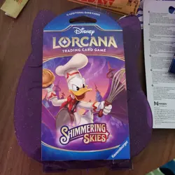 Disney Lorcana Shimmering Skies Booster Pack Donald Duck Chef Art Sealed 12 Card - Image 3