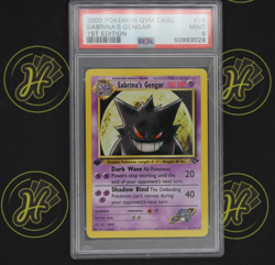 Sabrina’s Gengar 29/132 Gym Challenge 1st Edition Pokemon Card MINT PSA 9 - Image 1