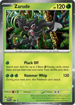 Zarude - 199 (Cosmos Holo) SVP 199 Pokemon SV: Scarlet & Violet Promo Cards H... - Image 1