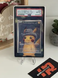 Pikachu With Grey Felt Hat Pokemon SVP 085 Promo Card x Van Gogh MINT PSA 10 - Image 1