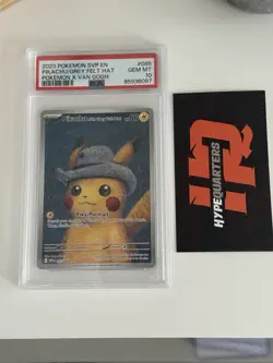 Pikachu With Grey Felt Hat Pokemon SVP 085 Promo Card x Van Gogh MINT PSA 10 - Image 3