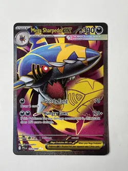 Mega Sharpedo ex 113/094 Ultra Rare Holo Phantasmal Flames Pokemon Card - Image 1