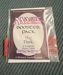 1994 Magic: The Gathering “THE DARK” Factory Sealed Booster Pack 742818065047 - Image 1