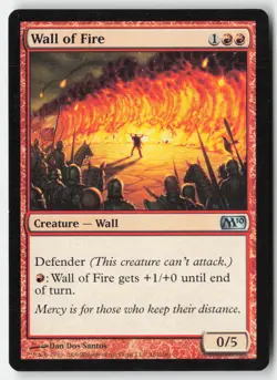 MTG - Wall of Fire #162 - Regular - M10 Magic 2010 - Image 1