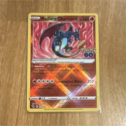 Pokemon Radiant Charizard Radiant Rare Holo 011/078 Pokemon GO 160 HP - Image 1