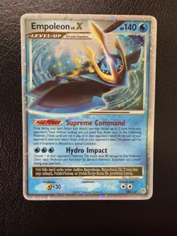 Empoleon LV.X 120/130 Diamond and Pearl Holo Pokemon 2007 TCG LP With Swirl🌀 - Image 1