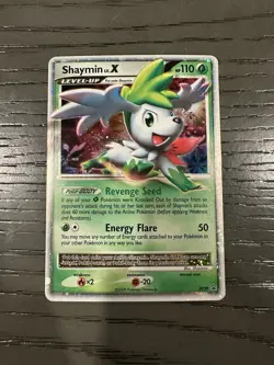 Pokemon TCG Shaymin LV. X Diamond and Pearl Promos Holo 2009 Nm - Image 1