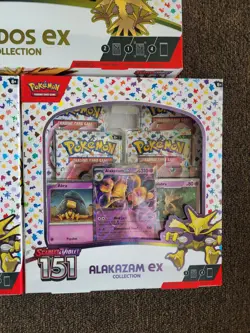 Pokemon TCG Scarlet & Violet 151 Zapdos EX Collection Box Sealed + 2 Alakazam ex - Image 4