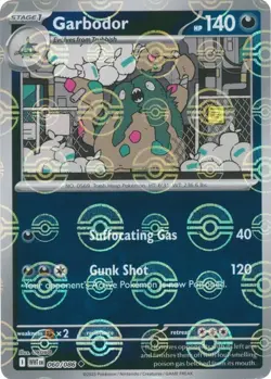 Garbodor (Poke Ball Pattern) WHT 060/086 Pokemon SV: White Flare Uncommon Hol... - Image 1