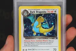 Dark Dragonite 5/82 Team Rocket 2000 WOTC Holo Rare TCG Pokemon Card EX-MT PSA 6 - Image 3