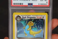 Dark Dragonite 5/82 Team Rocket 2000 WOTC Holo Rare TCG Pokemon Card EX-MT PSA 6 - Image 5