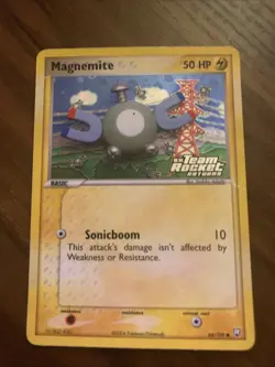 Pokemon TCG Holo Magnemite Team Rocket Returns Stamp 66/109 Light Play - Image 1