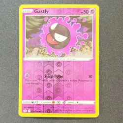 Gastly 55/198 Common Reverse Holo SWSH06: Chilling Reign Pokemon TCG - Image 1