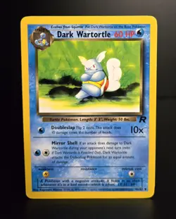 Pokemon TCG - DARK WARTORTLE - 46/82 - UNLIMITED - TEAM ROCKET (2000) - LP/NM - Image 1