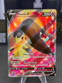Pokemon TCG Mawile V Full Art 178/195 SWSH12: Sword & Shield Silver Tempest Holo - Image 1
