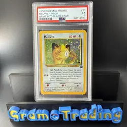 🔥2000 Pokemon Game Boy Black Star Promo Holo Meowth #10 PSA 5 Graded - Image 1