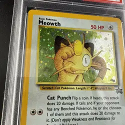 🔥2000 Pokemon Game Boy Black Star Promo Holo Meowth #10 PSA 5 Graded - Image 4