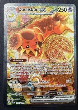 Pokemon Dachsbun ex Special Illustration Rare Full Art Holo 169/142 SV07 English - Image 1