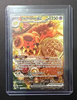 Pokemon Dachsbun ex Special Illustration Rare Full Art Holo 169/142 SV07 English - Image 3