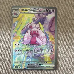 Pokemon Tinkaton ex 262/193 SV02 Paldea Evolved Full Art Holo Rare 300HP - Image 3