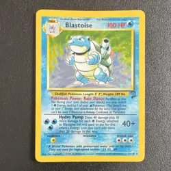 Blastoise 2/130 Base Set 2 Holo Rare Pokemon TCG MP/LP - Image 1