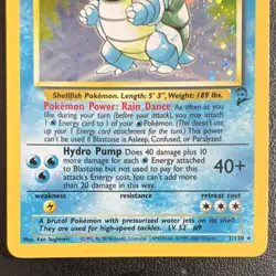 Blastoise 2/130 Base Set 2 Holo Rare Pokemon TCG MP/LP - Image 4