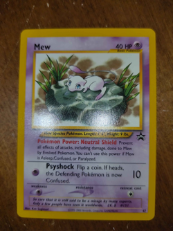 Pokemon Mew Card 47 Promo Black Star Wizards of the Coast Near Mint - Image 1