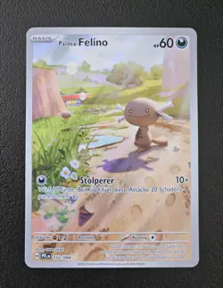 Pokemon Paldea-Felino 102/094 Illustration Rare Fatale Flammen Deutsch NM #1 - Image 1