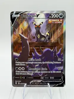 Umbreon V (Alternate Full Art) 189/203 Pokemon: Evolving Skies Alt Art NM - Image 1
