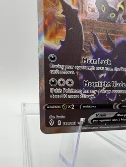 Umbreon V (Alternate Full Art) 189/203 Pokemon: Evolving Skies Alt Art NM - Image 5