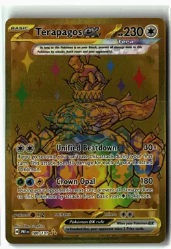 Terapagos ex ⭐ 180/131 Hyper Rare Prismatic Evolutions 2025 Pokemon NM - Image 1