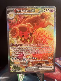 Pokemon Dachsbun ex Special Illustration Rare Full Art Holo 169/142 SV07 English - Image 1