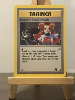 Pokemon TCG Team Rocket Trainer Rocket's Sneak Attack Rare 72/82 Wotc - Image 1