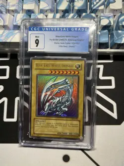 2002 CGC 9 NM-MT Blue-Eyes White Dragon SDK-001 Starter Deck: Kaiba Unlimited - Image 3