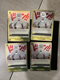 4x - One Piece CCG You’re The One Who Should Disappear OP06-115 Event Foil 🔥 - Image 1