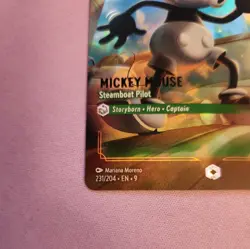 Mickey Mouse - Steamboat Pilot (Enchanted) 231/204 Fabled Holo Disney Lorcana - Image 2