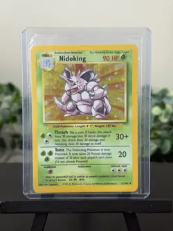 1999 Holo Rare Nidoking 11/102 Base Set Pokemon TCG Card - Image 1