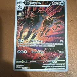 Pokemon Mightyena 243/217 Holo Rare ASC Stage 1 HP 120 Pokemon TCG Card - Image 1