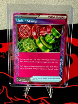 Unfair Stamp 165/167 ACE SPEC Rare Holo Trainer Twilight Masquerade Pokemon Card - Image 1