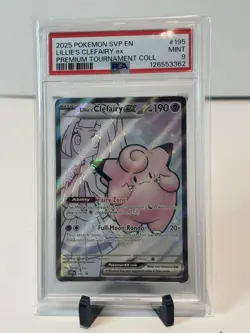 Lillie's Clefairy ex 195 Sv: Scarlet & Violet Promo Cards Holo PSA 9 - Image 1