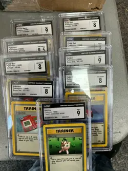 Lot (9) 1999 Pokemon Assorted CGC Graded Trainer Cards - Image 1